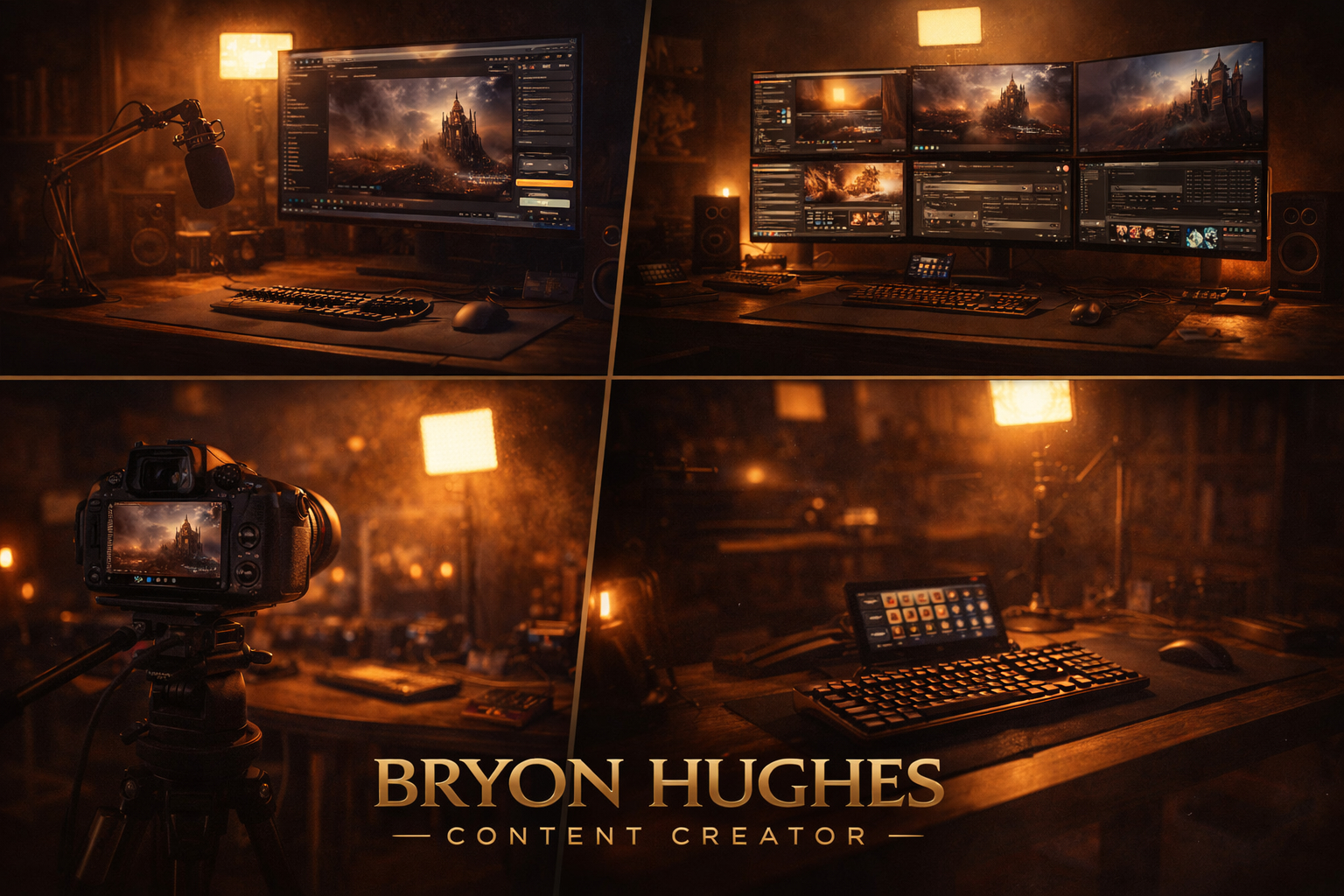 Studio, microphone, streaming, or creator workspace image